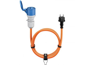 Kabel adaptera CEE, wtyczka ze stykiem ochronnym do gniazda CEE, 5...