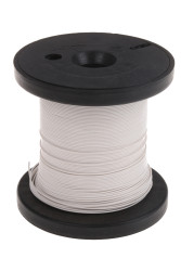 Przewód montażowy 0,2 mm² Biały RS PRO ETFE 24 AWG 300 V dł. 50m 1/0,51 mm +160°C RoHS Compliant