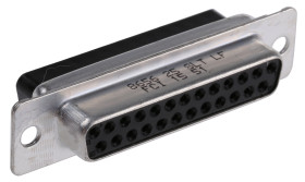 Złącze D-Sub 25-pinowe Żeński Proste Montaż na kablu raster 2.76mm