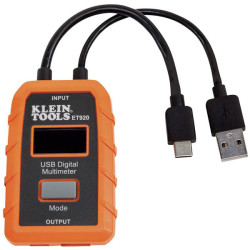 Klein Tools ET920 USB Multimeter Voltage Current Capacity &amp; Resistance