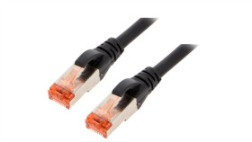 Dk-1644-100/Bl Patch Cord S/Ftp 6 Linka Cu Lszh Czarny 10M 27Awg