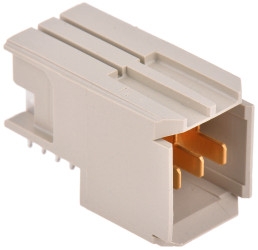 Złącze typu Backplane Z-PACK HM Series 2mm Pitch 3-pinowe Męski, Wtłaczane Terminal, 10A Przewlekany TE Connectivity