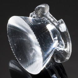 Soczewka LED owalna 26 (Dia.) x 15mm, D 26mm, do użytku z Cree XM-L, Cree XM-L2, Cree XP-L, Lumileds LUXEON A, Lumileds