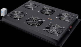 DN-19 FAN-4-SRV-B 19" fan unit, 4 fans, black