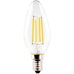 M&#xFC;ller-Licht 400396 LED EEC F E14 Candle 4.9W Warm White Retro Look