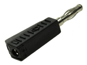 Wtyk bananowy 1.107.BK;4mm;czarny;10A;60V