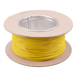 Yellow 0.5mm² Thin Wall Cable 16/0.2mm 100M