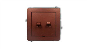 Deco Łącznik Podwójny Schodowy W Stylu Amerykańskim Brązowy Metalik 9Dwpus-33