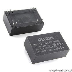 REC3.5-2424RW/R8/C DC-DC Uin=18-36V Uo=24V 0.15A THT RECOM