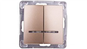 Impresja Łącznik Świecznikowy Z Podświetleniem Złoty Metalik Łp-2Ys/M/28