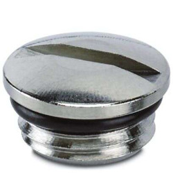 Zaślepka do dławnic kablowych PG7 Nikiel Srebrny Phoenix Contact średnica otworu PG7 Gwintowany