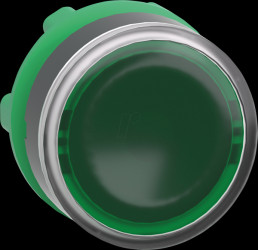 ZB5AH033 Illuminated pushbutton, front panel, Harmony XB5, 22 mm, green,