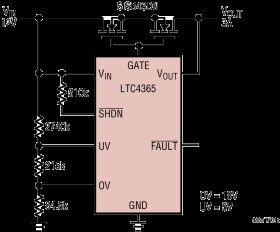 Overvoltage, Undervoltage and Reverse Supply Protection Controller