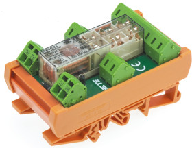 Przekaźnik monostabilny, 5PNO, DPST, 24V dc, montaż PCB, TE Connectivity SR6