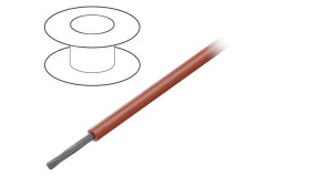 1551-Rd005 Przewód Na Rolce 30,5M Linka Cu 22Awg Pvc Czerwony 1Kv