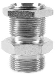 Hydrauliczny adapter gwintowany prosty, Złacze A: G 3/4, Złacze B: G 3/4 męskie, Stal, 200bar