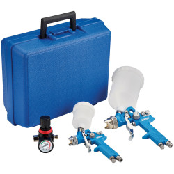 Draper 28374 HVLP Air Paint Spray Gun Kit (7 Piece) - 28374