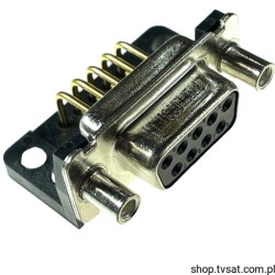 L77DFE09S1AUN Conn D-SUB Right Angle PCB THT AMPHENOL