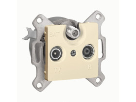 CARIVA Gniazdo antenowe TV-R-SAT przelotowe krem 773736 LEGRAND