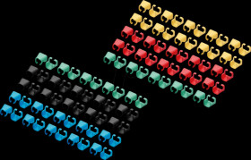 A-CC-M Color clips for patch cables, mixed, 100 pieces