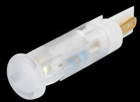 QS61XXW24 Indicator LED, 24 V DC, 6 mm, FASTON, white