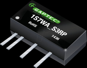 1S7WA_0505S3RP DC/DC converter, 1 W, 5 V, SIL 7