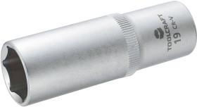 TOOLCRAFT 816184 zewnętrzny sześciokąt Nasadka 19 mm 1/2" (12.5 mm)