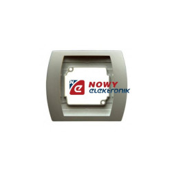 Ramka GAZELA pojedyńcza srebrna GAZ.R-1J/18