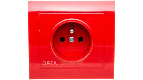 Kier Gniazdo Pojedyncze Z/U Data Czerwone Gp-1Wzd/22