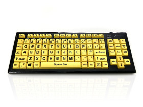 Klawiatura Upośledzenie wzroku bezprzewodowa, kolor: Wielokolorowy, Bluetooth, QWERTY (Wielka Brytania), Ceratech