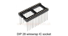 IC Socket 28-pin DIP wirewrap - Harwin