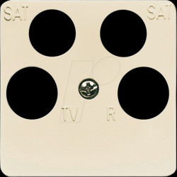 1743/10-04-212 2 SAT+TV+radio central plate for DURO 2000-SI