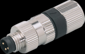 Plug, M8, 3 pole, straight, E11550