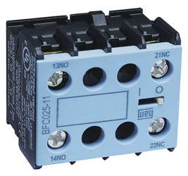 Blok styków pomocniczych WEG 4 2NC + 2NO BFC025 Śruba montaż czołowy