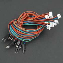 Gravity: I2C/UART 4-pin PH2.0 to Male Jumper Cables (10-pack)