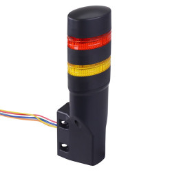 LD6A-2WQB-RY Red/Yellow Stack Light LED Tower Wall Mount 24VAC/DC IDEC