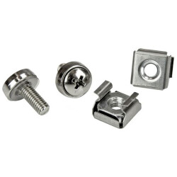 StarTech.com CABSCREWM52 100 Pkg M5 Mounting Screws and Cage Nuts for Server Ra