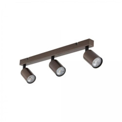 Lampa sufitowa brązowa 3x reflektorki na listwie TOP BROWN 6181 TK Lighting