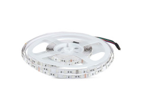 Taśma LED VT-5050 60 SMD 5050 pasek 12V 9W biała ciepła 3000K IP20 5m 2591 V-TAC