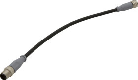 VK03E325, kabel połączeniowy, 0,3 m, żeński M12 (gniazdo) 8-pinowy prosty, kodowanie A, męski M12 (złącze) 8-pinowy