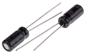 Kondensator 3.3μF 63V dc Radialny, Otwór przelotowy RS PRO roztaw: 2mm 5 (Dia.) x 11mm