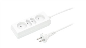 Przedłużacz 2-Gniazda B/U + 2Xeuro 10A 1,5M /Omy 2X1/ Biały Ps-462