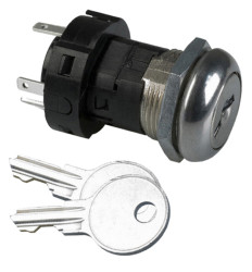 Wyłącznik kluczykowy, SPST, 12 A przy 125 V AC, 6 A przy 250 V AC 2-Way, -30 → +85°C