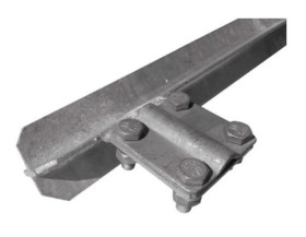 Uziom ocynkowany nieprzedłużalny X 1,0m ze złączem