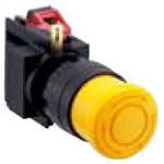 Emergency stop, turn/pull release, mounting Ø  16 mm, unlit, 3 Form B (N/C) + 1 Form A (N/O), XA1E-BV313N