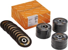 Rhodius 208413 LSZ F2 VALUE PACK Tarcza lamelkowa Wielkość ziarna 80 stal nierdzewna, stal 40 szt.