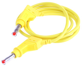 66.9407-100-24, PVC, 32A, 600V, kolor: Żółty, dł. 1m, CAT II 600V, -10 → +70°C, Staubli