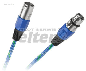 Kabel XLR CANON wt/gn 3,0m przedłużacz plecionka