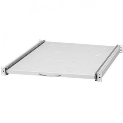 Półka wysuwana do szafy RACK 19" 1U 550mm z uchwytem szara
