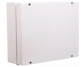 Puszka natynkowa gładka z pokrywą seria 410 IP56 380x300x120 szara EC410C9